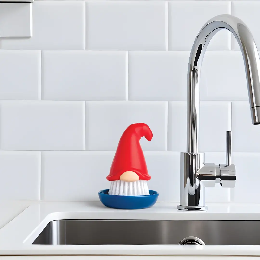 OTOTO - Wholesale Cleaning Brush - Beardy Gnome Dish Scrub Brush - Kitchen Gifts4