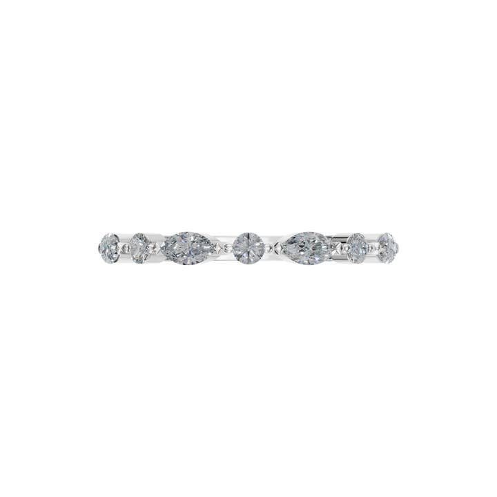 PureYou Jewelry – Engroshandel Vielsesring – Marquise diamantbånd, stabelbar ring, diamant vielsesring