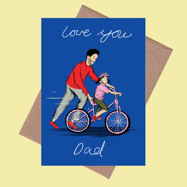 Bike ride Dad Card | Father's Day | Dad Birthday Card for wholesale by Tomekah George