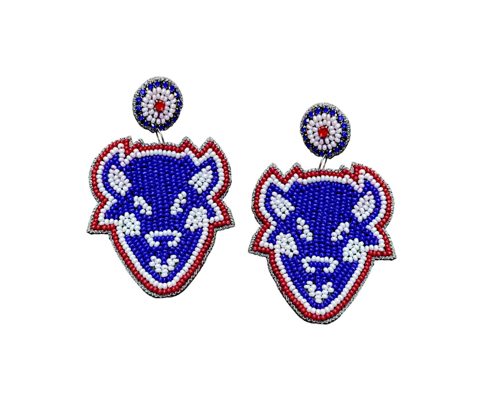 Lily Posh - Wholesale Dangle Earrings - New York Buffalo Bills Football Game Day Earring, Lily Posh 0