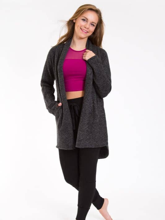 Stella Sweater, Charcoal Speckle for wholesale by Sugar And Bruno