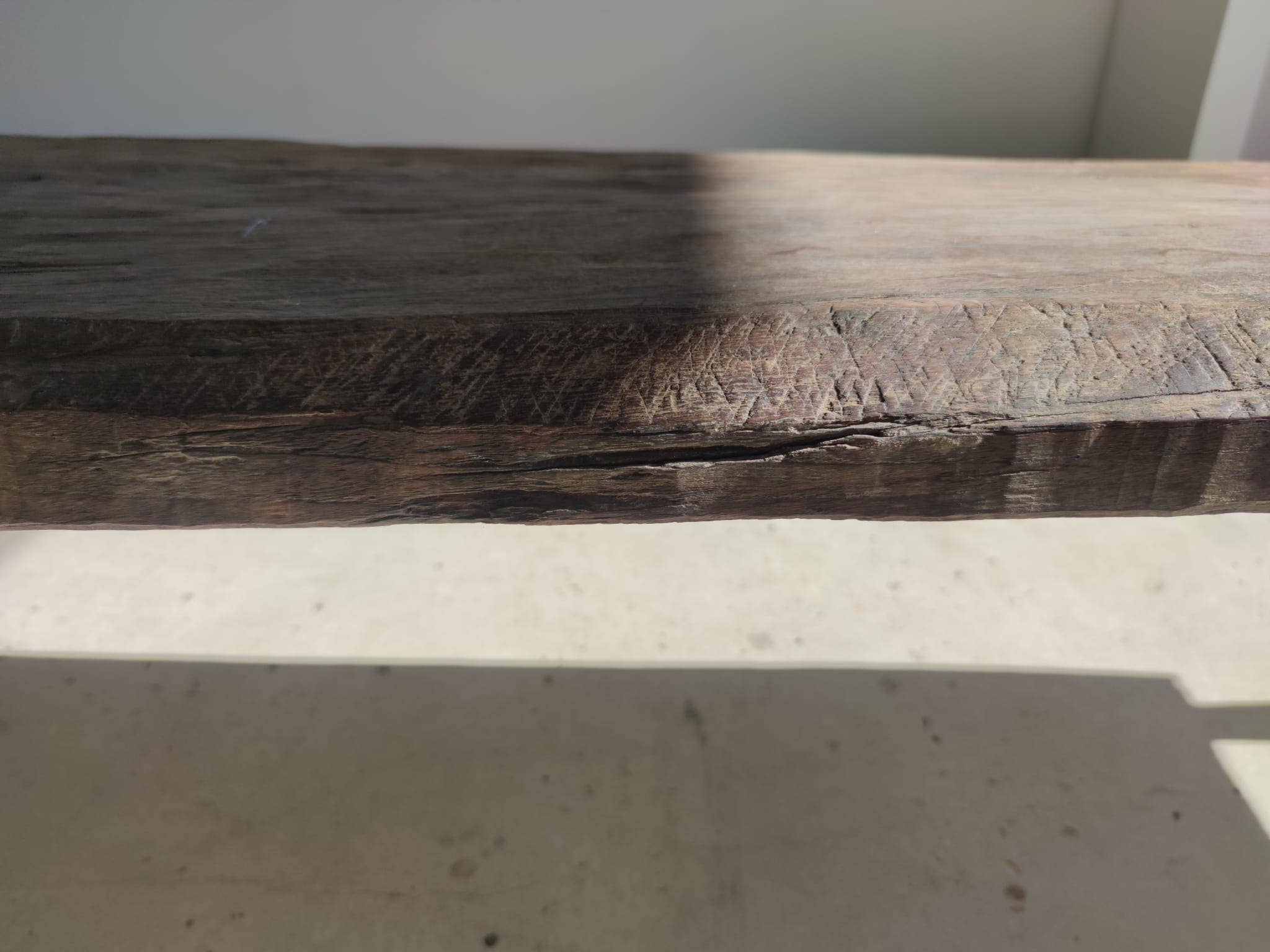 Office Objets - Wholesale Bench - Very large antique teak bench H:50cm L:2m0658