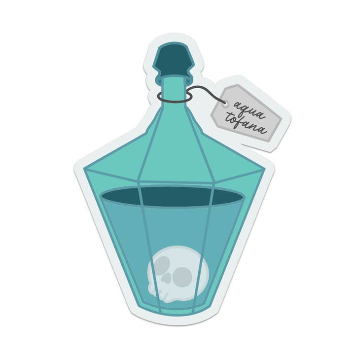 Mouthy Broad - Vente Autocollant - Autocollant Vinyle Aqua Tofana0