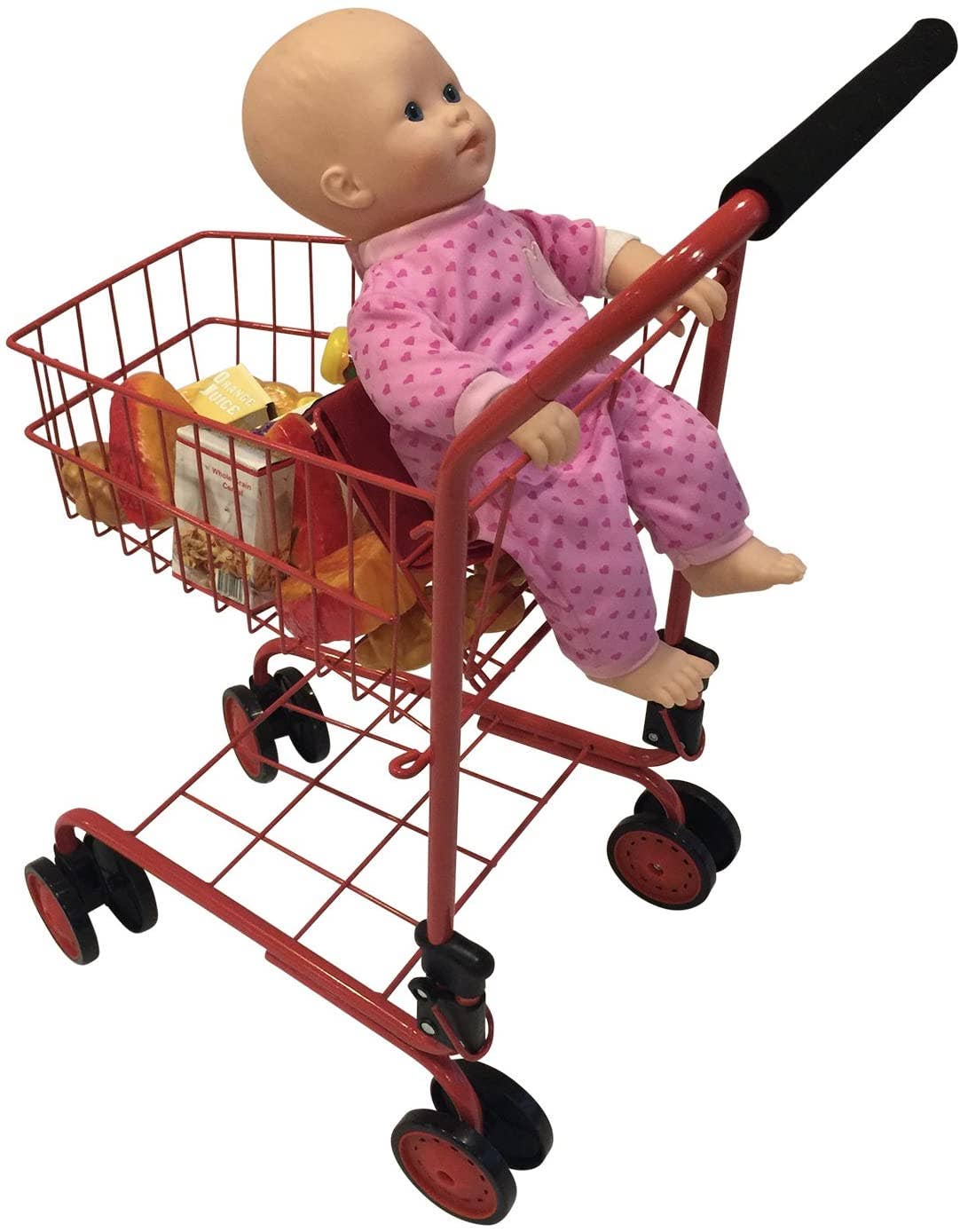 The New York Doll Collection - Wholesale Toy Set - Kids - Toy Shopping Cart - Includes Food4