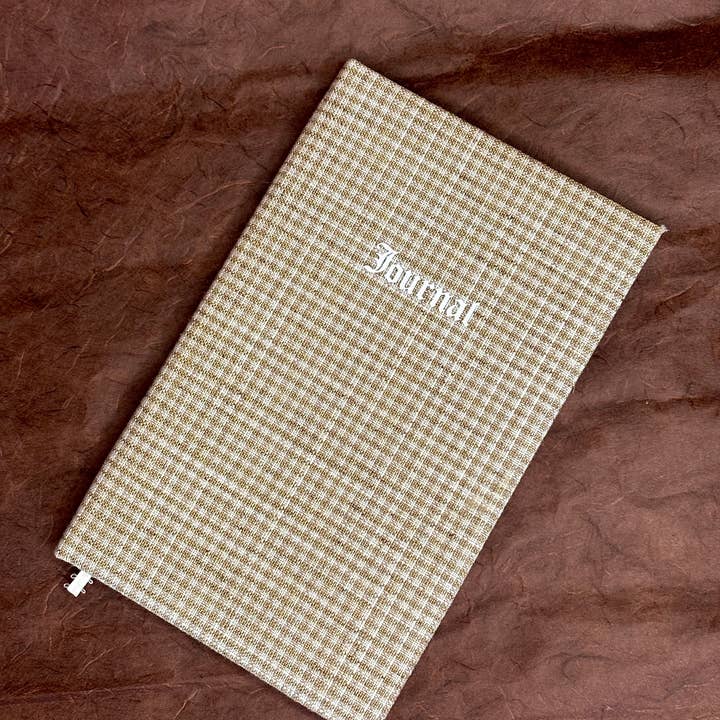 Petrichor & Co. - Wholesale Journal/Diary - Handmade Puffy Journal – Upcycled Thrifted Fabric, 100 Pages1