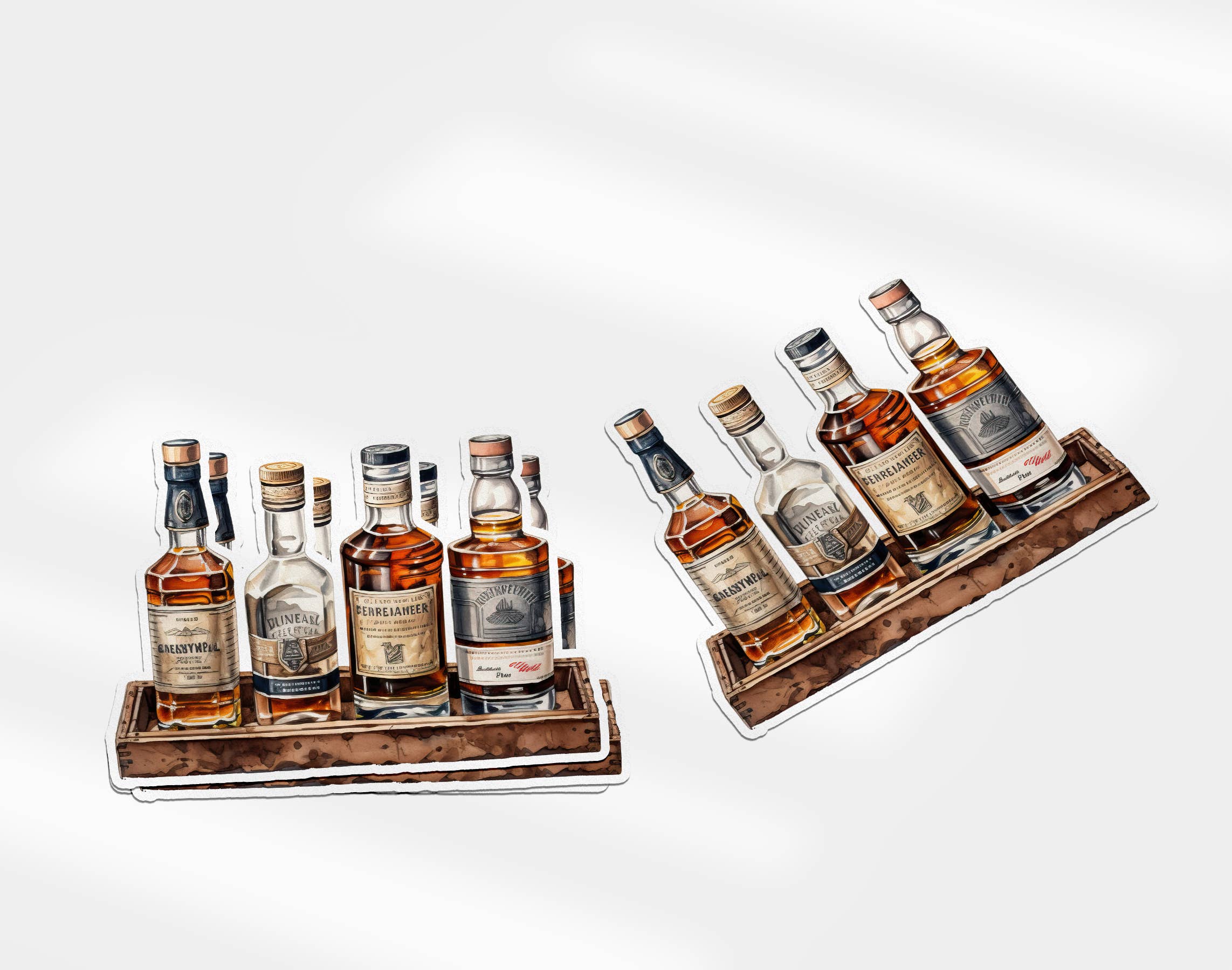 Paperfinch Design – wholesale Sticker – Whiskey Bottles vinyl sticker | Horse + Whiskey0