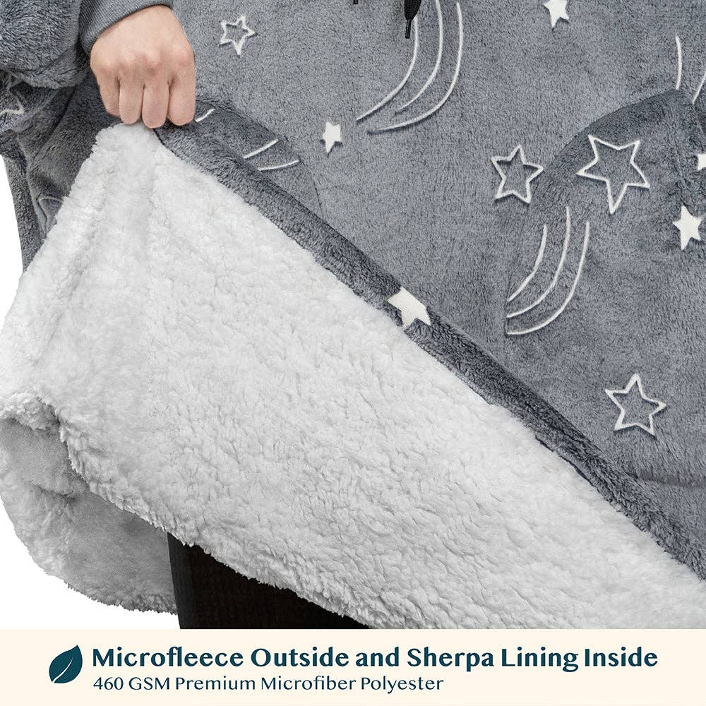 Pavilia - Wholesale Hoodie - Women's - Chest Pocket Sherpa Hoodie Blanket - Patch Pocket (Regular / Long)29