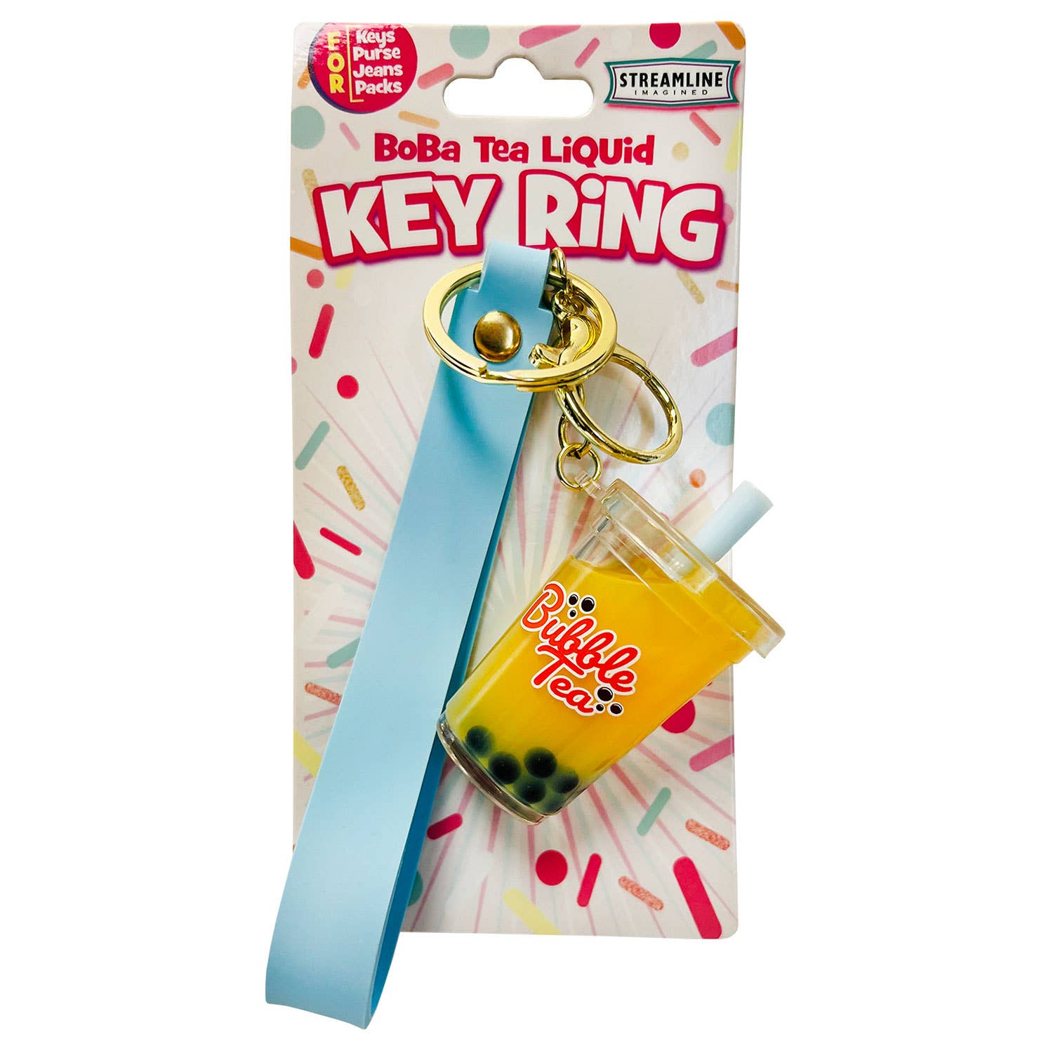 Streamline – wholesale Keychain – Women's – Boba Tea Liquid Key Rings4