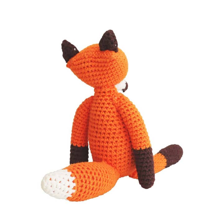 SindiBaba - Wholesale Stuffed/Plush Toy - Kids & Baby - Crocheted cuddly toy fox FRED (organic)1