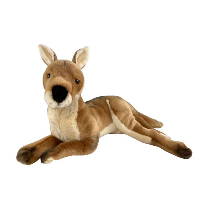 Tully - Kangourou - 55cm couché, marron pour la vente par Bocchetta Plush Toys
