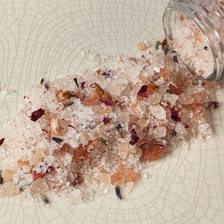 Mainland Vintage - Wholesale Bath Salts - Wildflower Bath Salts - Pink Himalayan & Epsom Salts1