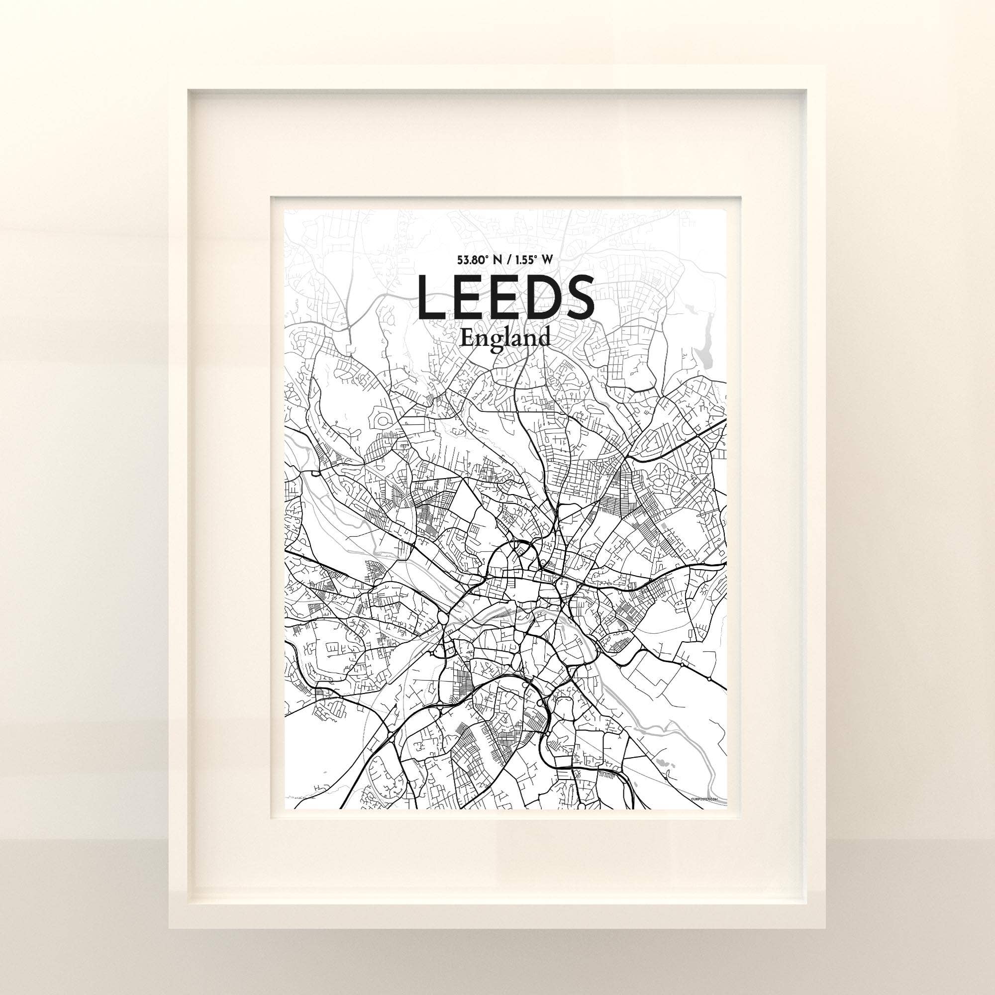 OurPoster.com – wholesale Poster – Leeds karta affisch97