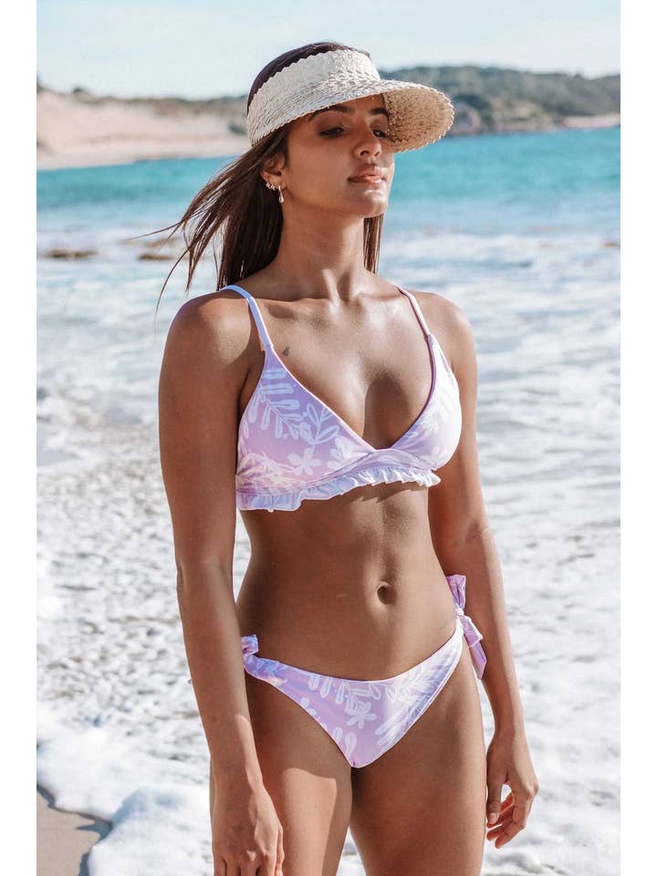 Ete Swimwear - Vendita all'ingrosso Top bikini - Donna - Luana Bikini Top - Lillà Floreale3