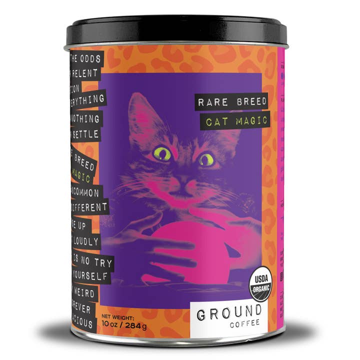 Cat Magic Ground Coffee for wholesale by Rare Breed Coffee
