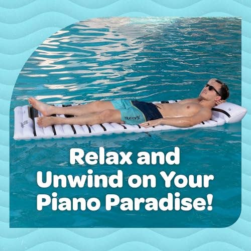 Top Rated Brands – Großhandel Aufblasbares – Aufblasbare Pool-Liege für Erwachsene 70"x33" Klavierdesign