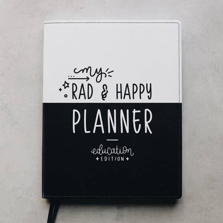 8.5 x 11 Undated Education Planner - Halfsies Edition for wholesale by Rad & Happy