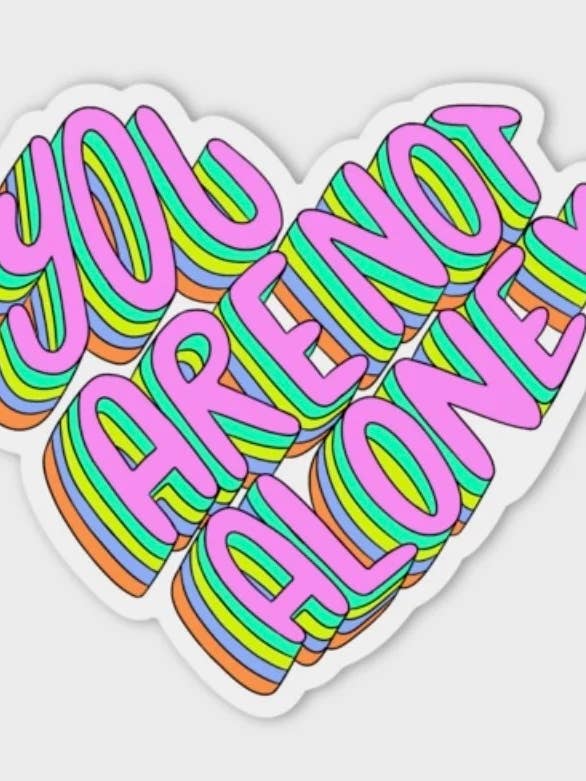 Adesivo non sei solo per la vendita all'ingrosso da parte di Embellished Baubles