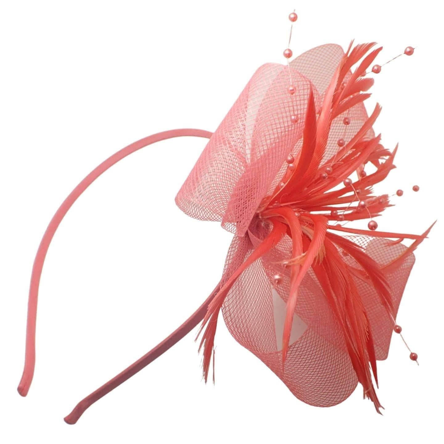 Topkids Accessories - Venta al por mayor Tocado - Mujer - Pinzas para el pelo con forma de flor, gorro de boda, pinza para el pelo, gorro Royal Ascot, con clip o diadema, diadema para niñas, mujeres14