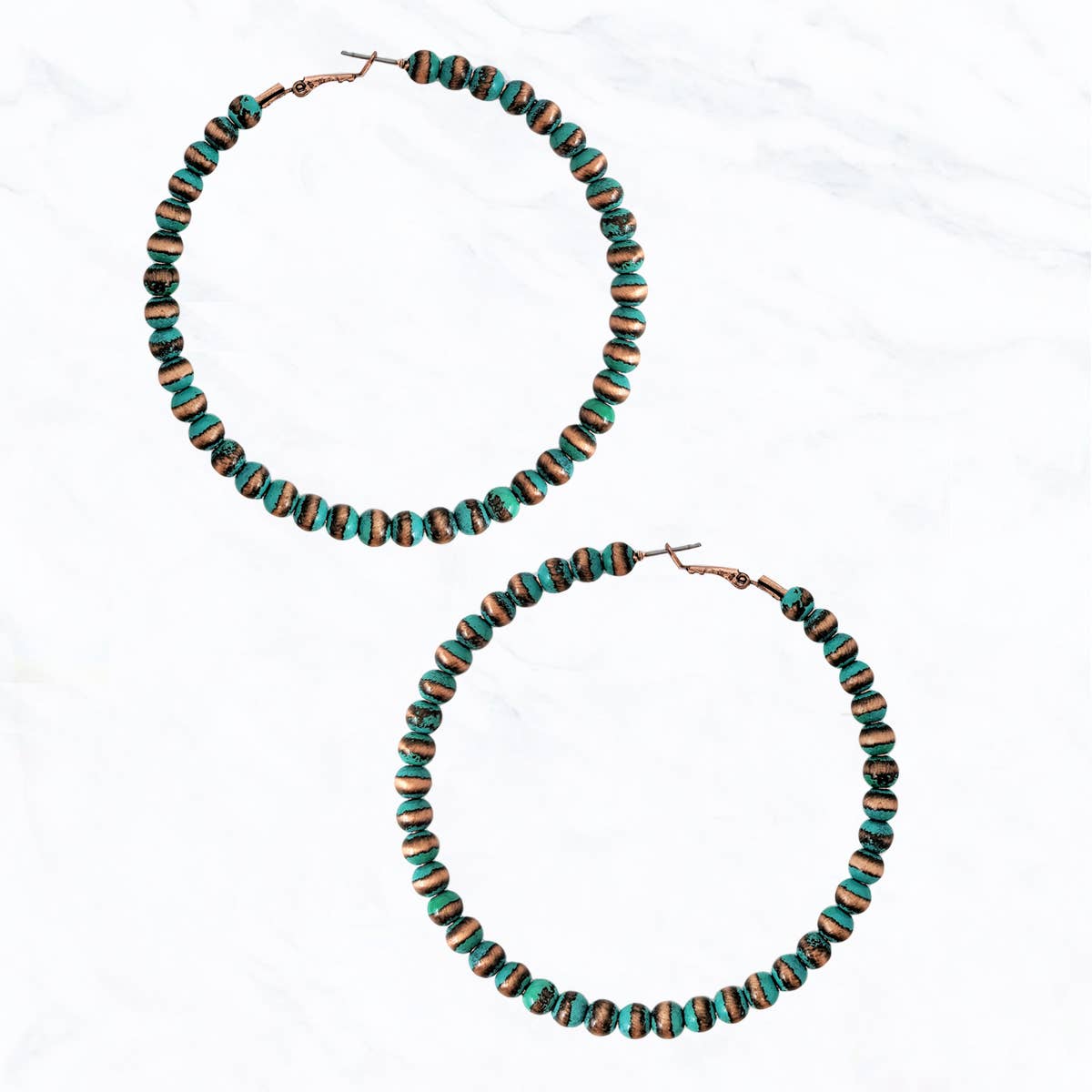 Suzie Q USA - Wholesale Hoop Earrings - 5.5MM Western Pearl Hoop Earrings1