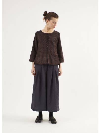 GIACCA IN VELLUTO STAMPATO 620/61 VIOL PRT V4 per la vendita all'ingrosso da parte di NID D'ABEILLE