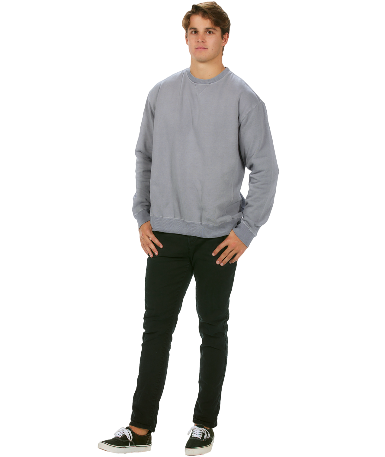 U.S. Apparel - Wholesale Sweatshirt - Women's - Unisex Garment Dyed Fleece Crew7