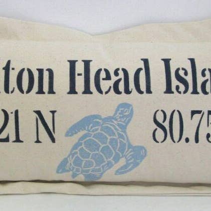 Lowcountry Linens - Wholesale Throw Pillow Cover - Custom Coordinates Heavy Natural Canvas Lumbar Pillow COVER11