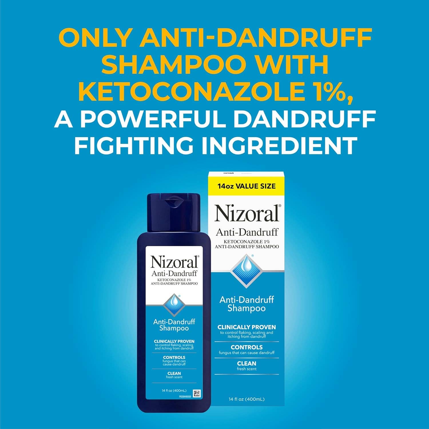 MEHIAZ - Wholesale Hair Shampoo - Nizoral Anti-Dandruff Shampoo 14 oz – 1% Ketoconazole1