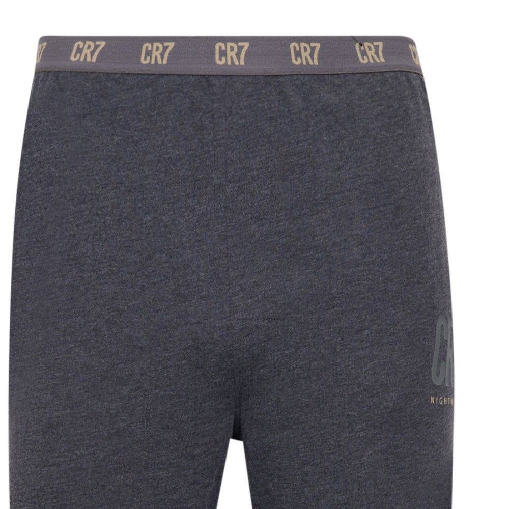 CR7 Underwear - Venta al por mayor Conjunto de pijama - Hombre - Pijama de hombre CR7 de manga corta (gris oscuro/gris combinado) - 100 % algodón4