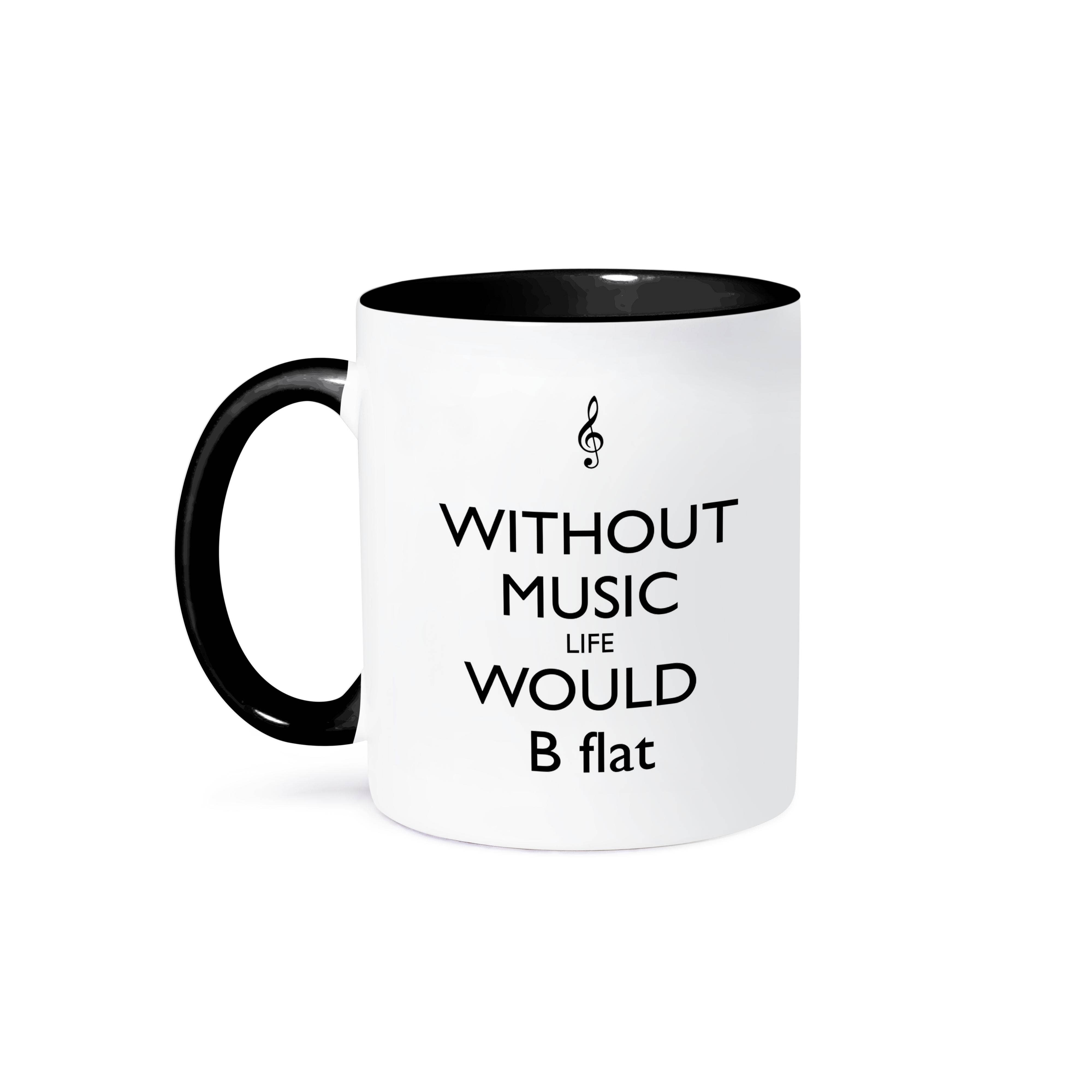 3dRose - Wholesale Coffee Mug - 3dRose, Without music life would be flat, Mug0