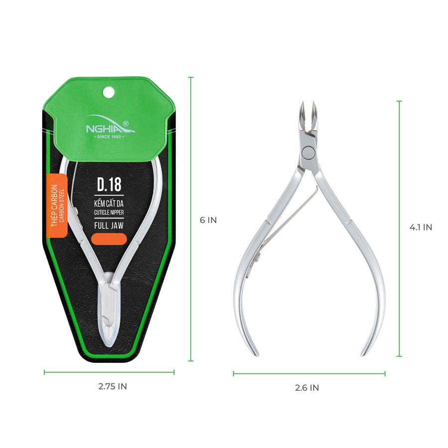 NGHIA - Wholesale Nagelknipper/schaartje - Cuticle Nipper - D-18 (hard staal)2