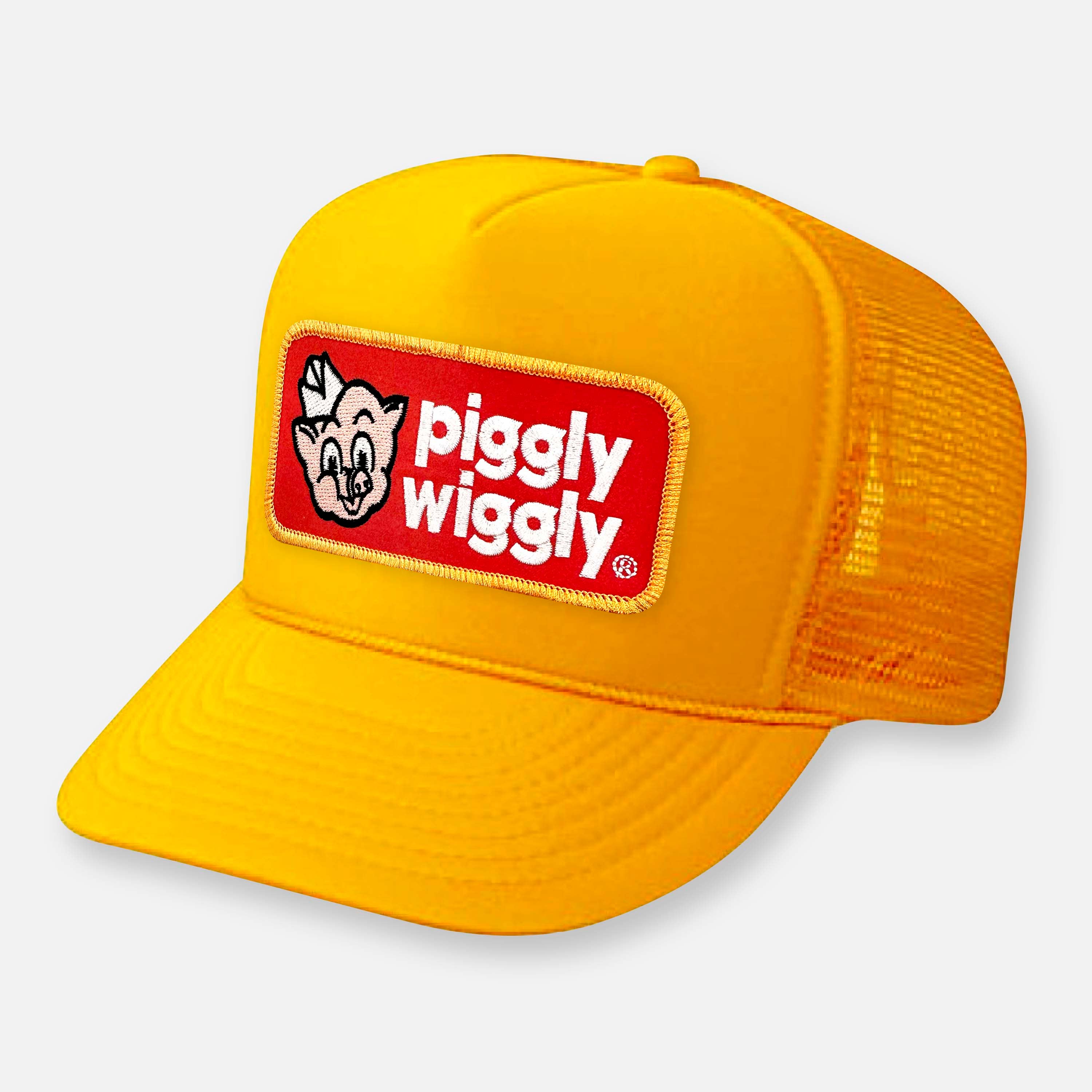 Webig Moto Company - Wholesale Trucker Hat - Men's - PIGGLY WIGGLY CURVED BILL PATCH HAT3