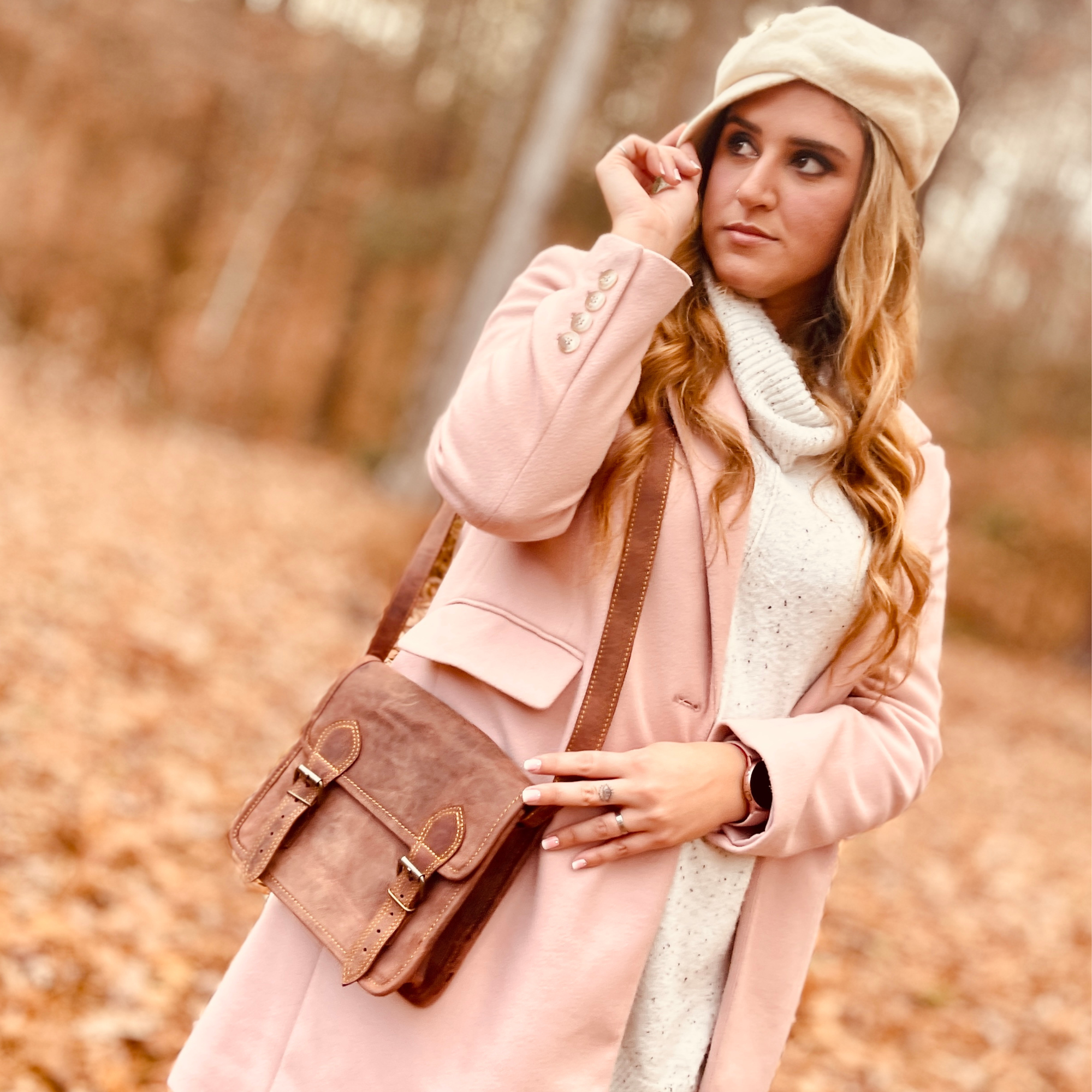 Le Papillon - Wholesale Crossbody Bag - Women's - Cavalier Crossbody Two Bucles Dark Brown3