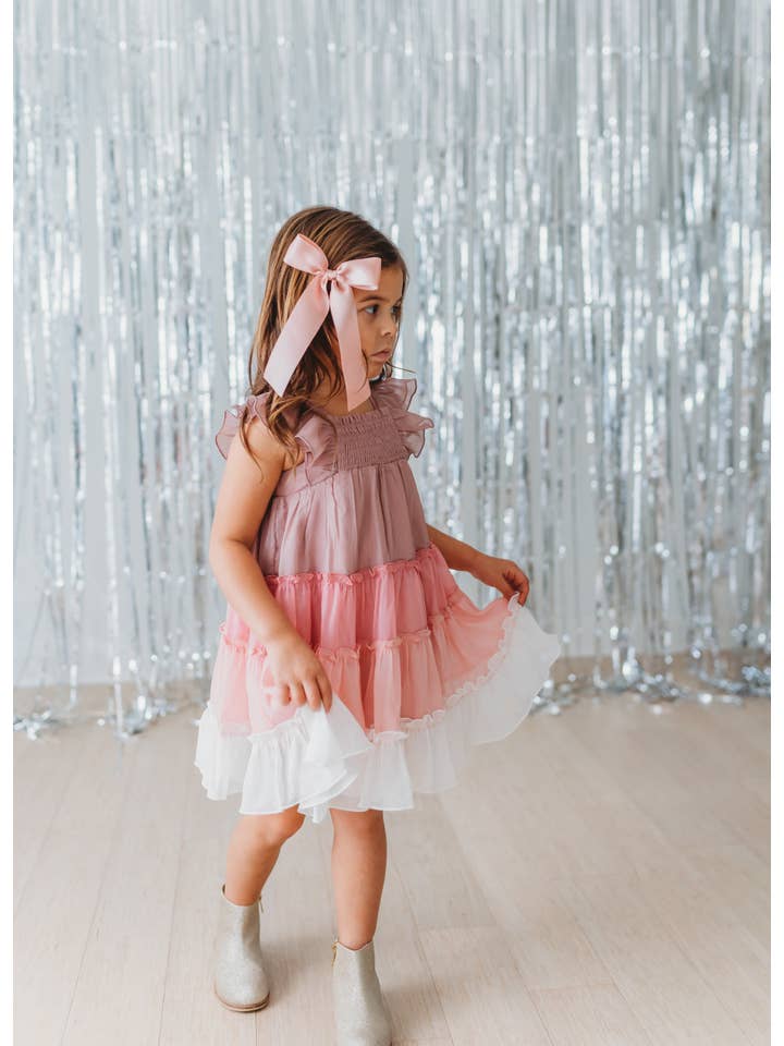 Cheeky Plum - Wholesale Dress - Kids - Brielle Shimmer Dress - Amour4