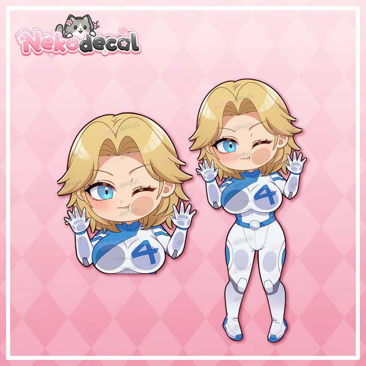 Nekodecal - Wholesale Sticker - Chibi Hero Peekers5