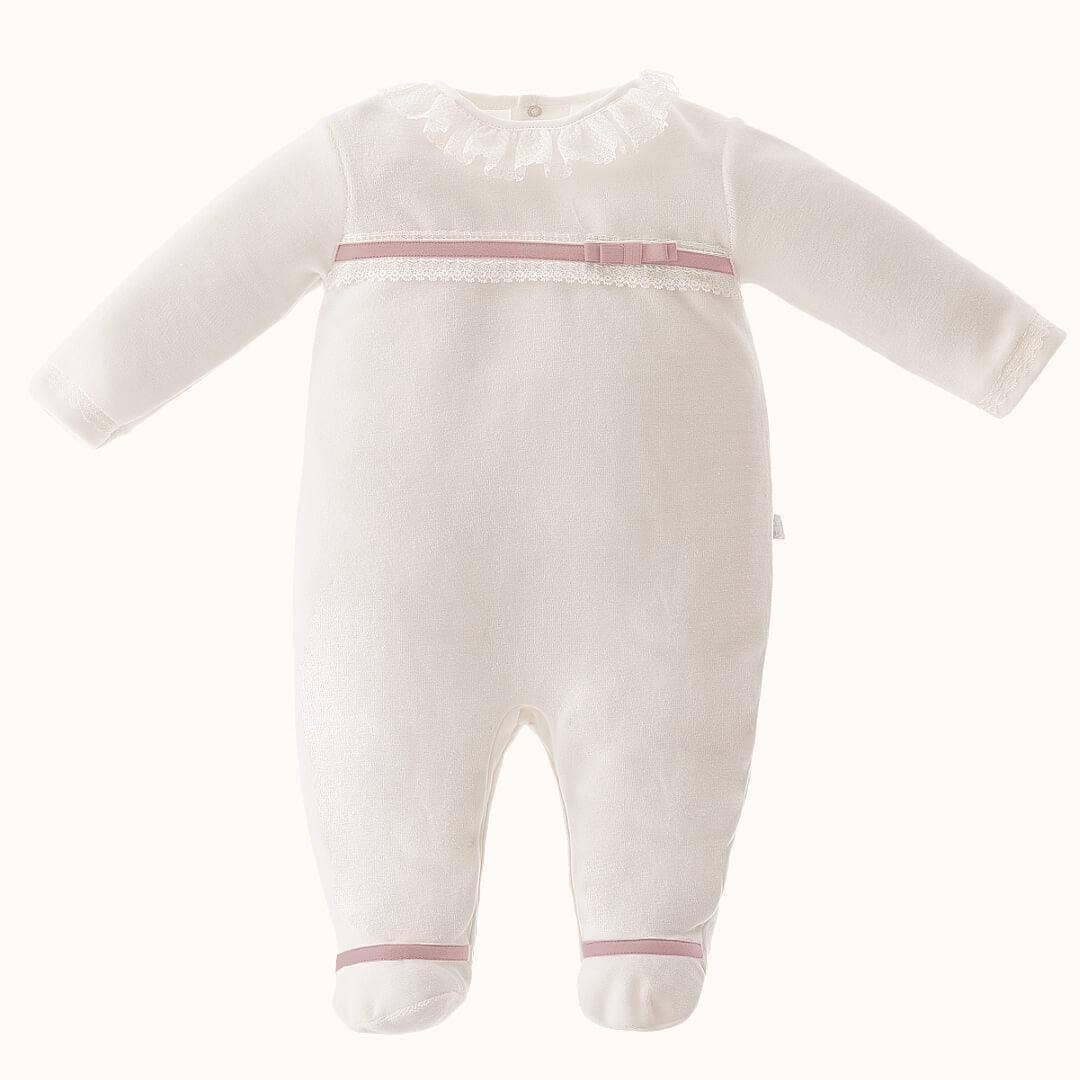 Pim-Pam-Pum – Großhandel Bekleidungsset – Baby – Erstes Outfit Mini Romantic 1 Beige/Altrosa2