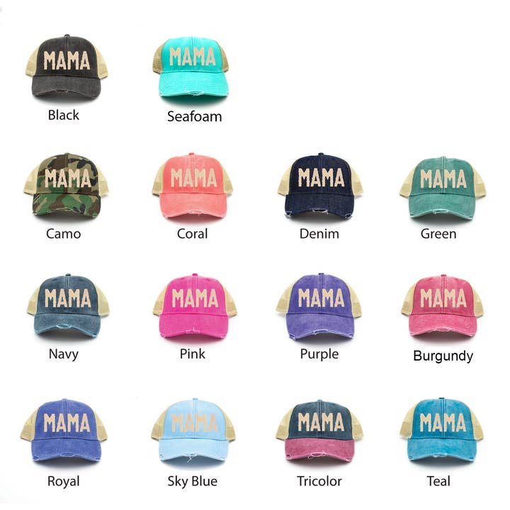 MAMA Trucker Hats for wholesale by Cotton Mule