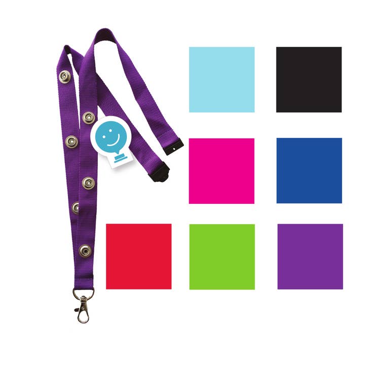 ChattySnaps - Wholesale Lanyard - Unisex - ChattySnaps Lanyards -12 - Assorted Colors