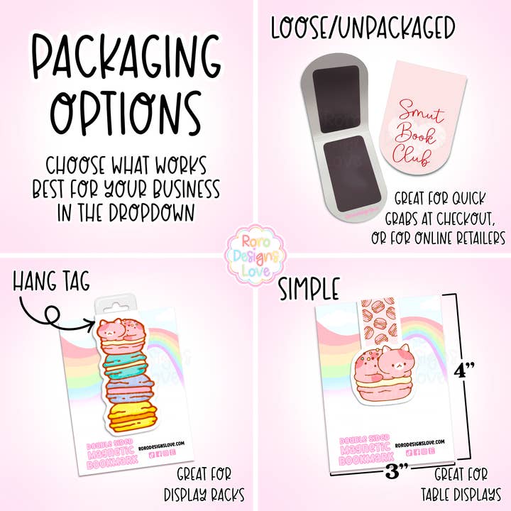 RoroDesignsLove - Wholesale Bookmark - Romance tropes magnetic bookmark set, bookish lovers gifts 6