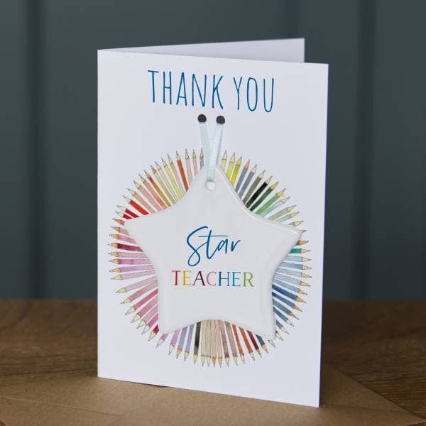Star Teacher Keepsake Thank You Card for wholesale by This is Nessie