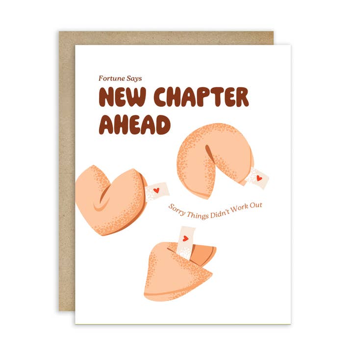 Lyckokaka-skilsmässokort | Kinesiska asiatiska uppbrottshälsningar för vänner för wholesale av Cute Asian Cards