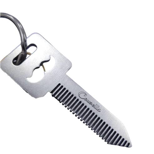 Cowells Steel Mustache Comb for wholesale by Cowells Grooming Products