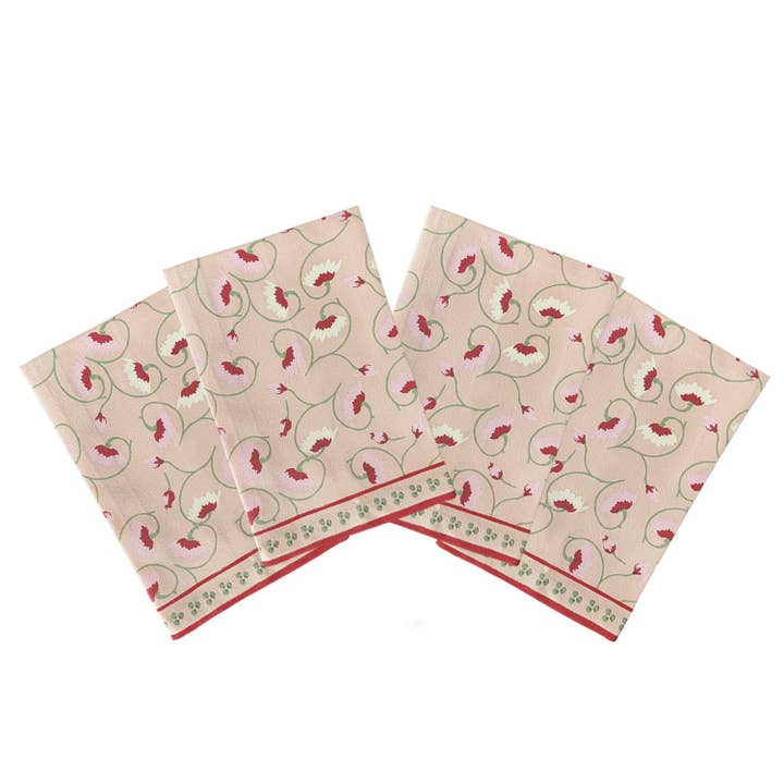 La Leccia Napkin (Set of 4) in Light Pink for wholesale by Casa Stilo