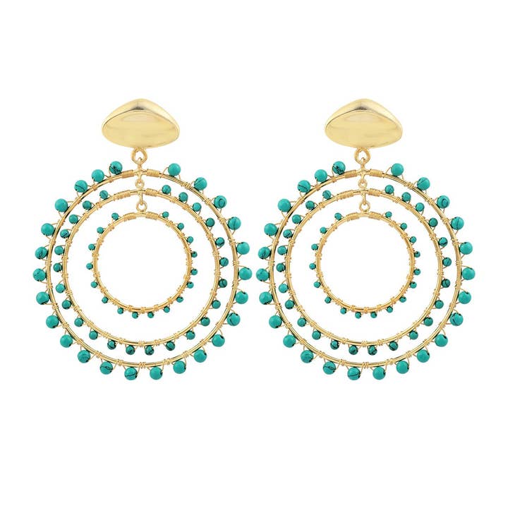 Maria Earrings Turquoise for engroshandel hos Jam+Rico