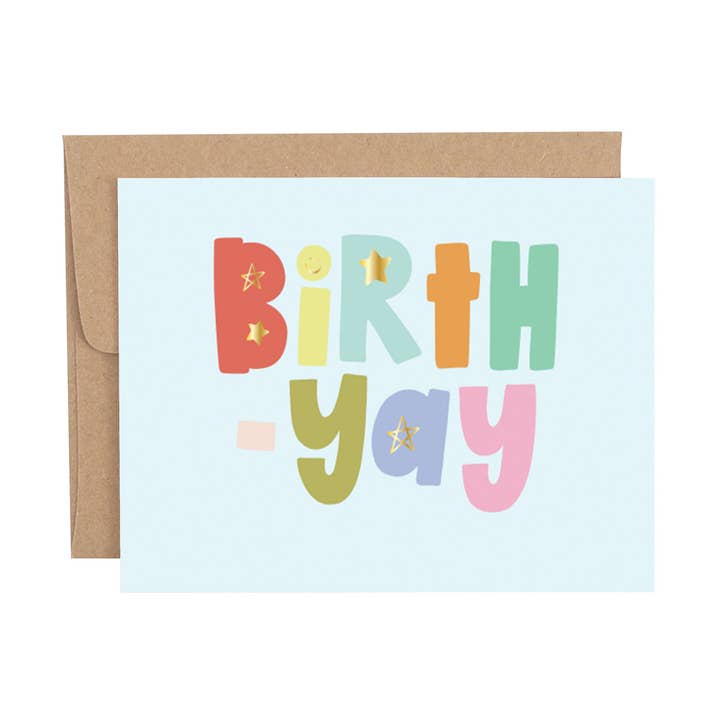 BirthYAY Birthday Greeting Card for wholesale by Callie Danielle