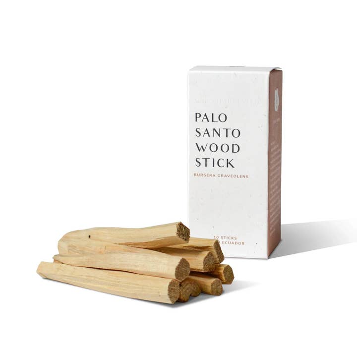 Bâtons de Palo Santo équatorien (10 pièces) pour la vente par Cedar and Myrrh