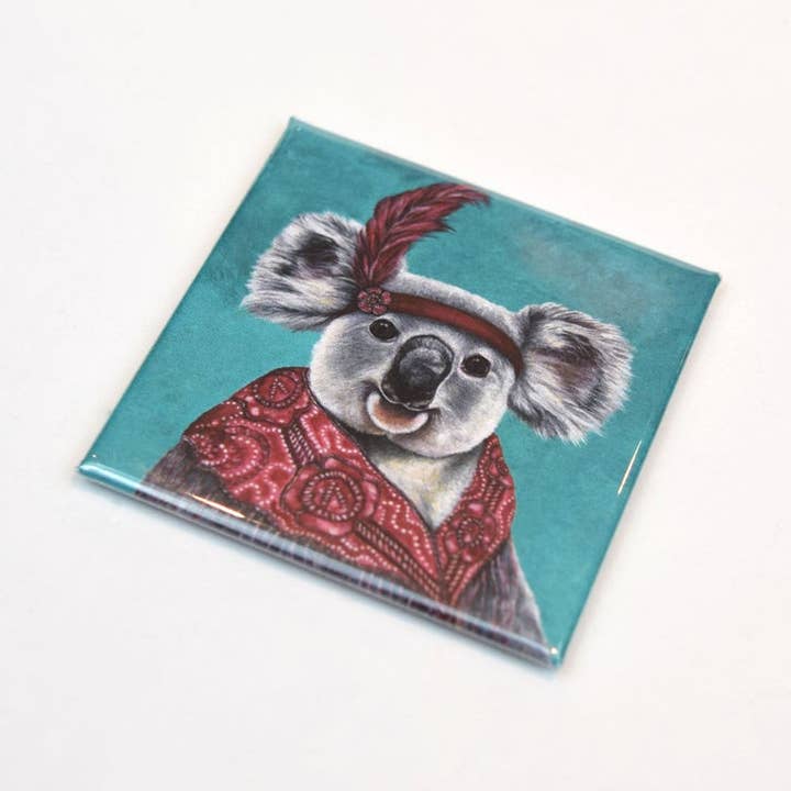 Flapper Koala-Magnet für den Großhandel von Emma Sage Fine Art