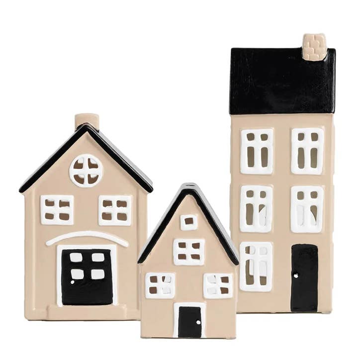 Lempi Candle House/Farol con forma de vela, color beige para venta al por mayor de Lempi Lifestyle