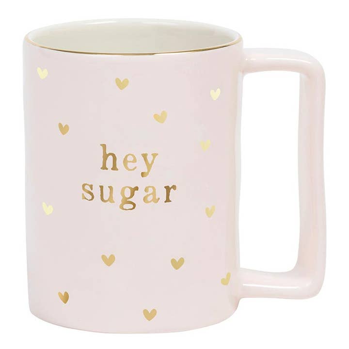 Gold Foil Organic Mug - Hey Sugar for wholesale by Santa Barbara Design Studio by Creative Brands