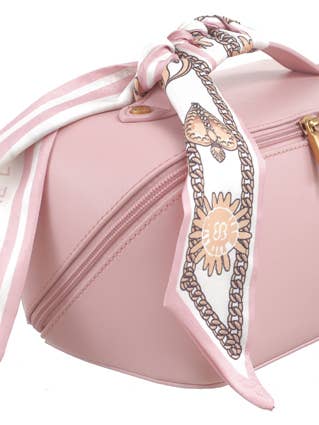 FORTUNE COOKIE COSMETIC BAG WITH SCARF for wholesale by Bessie London