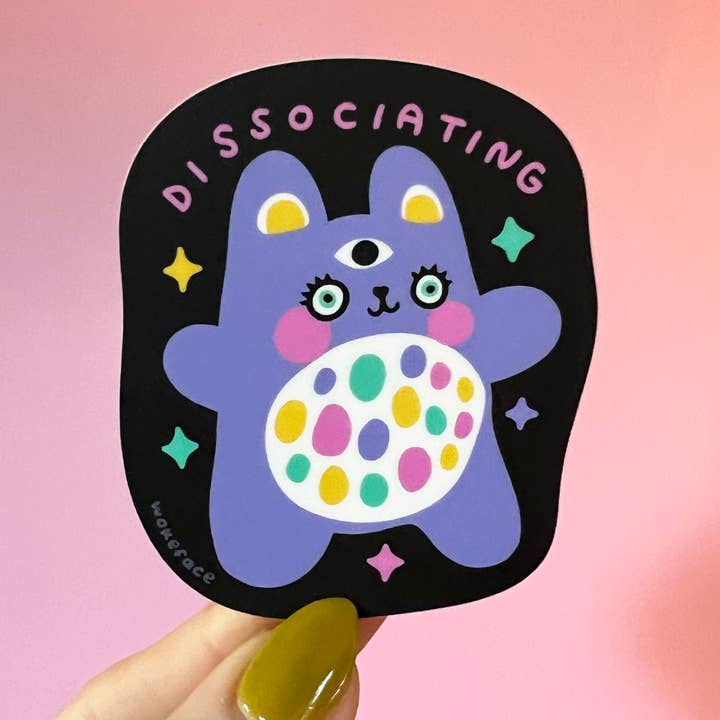 Sticker - Dissociating for wholesale by Wokeface